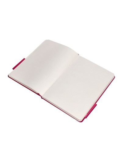 Cuaderno con gomilla antartik notes tapa dura a5 hojas puntos burdeos 100 hojas 80 gr fsc