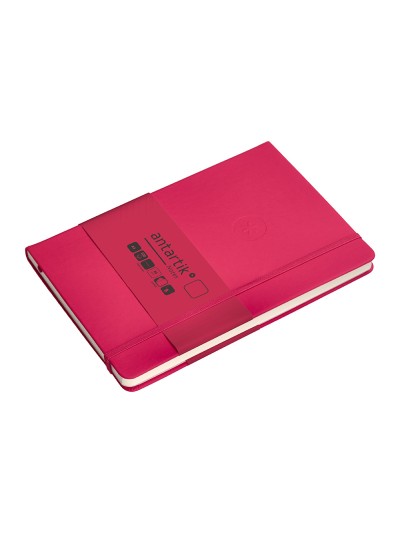 Cuaderno con gomilla antartik notes tapa dura a5 hojas lisas burdeos 100 hojas 80 gr fsc