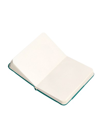 Cuaderno con gomilla antartik notes tapa dura a7 hojas lisas verde aguamarina 80 hojas 80 gr fsc