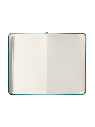 Cuaderno con gomilla antartik notes tapa dura a6 hojas lisas verde aguamarina 100 hojas 80 gr fsc