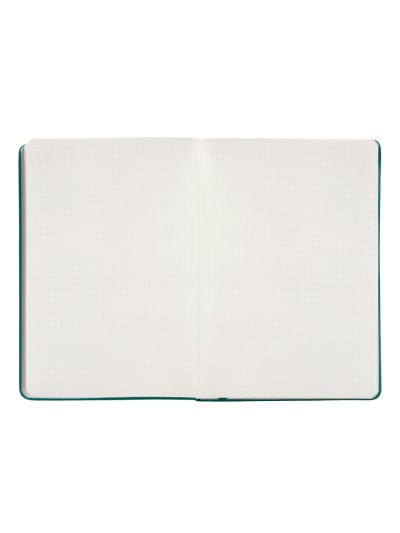 Cuaderno con gomilla antartik notes tapa dura a5 hojas puntos verde aguamarina 100 hojas 80 gr fsc
