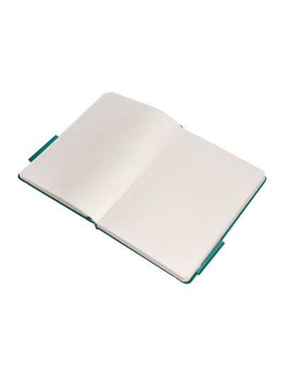 Cuaderno con gomilla antartik notes tapa dura a5 hojas puntos verde aguamarina 100 hojas 80 gr fsc