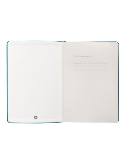 Cuaderno con gomilla antartik notes tapa dura a5 hojas lisas verde aguamarina 100 hojas 80 gr fsc