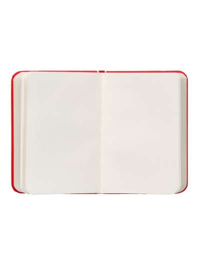 Cuaderno con gomilla antartik notes tapa dura a7 hojas lisas rojo 80 hojas 80 gr fsc
