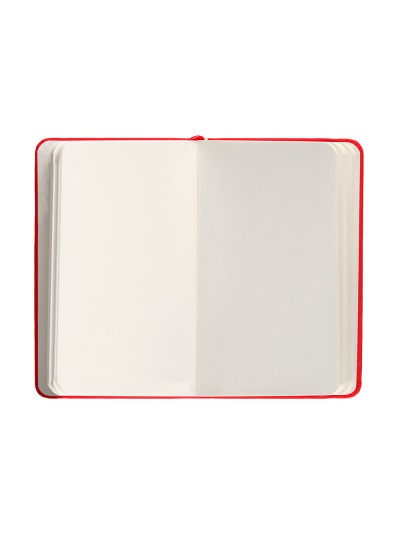 Cuaderno con gomilla antartik notes tapa dura a6 hojas lisas rojo 100 hojas 80 gr fsc