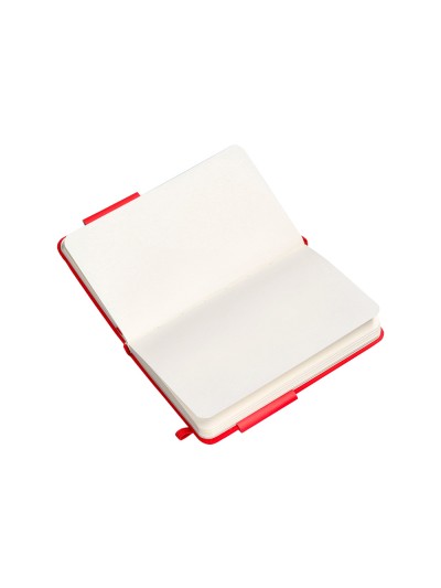 Cuaderno con gomilla antartik notes tapa dura a6 hojas lisas rojo 100 hojas 80 gr fsc