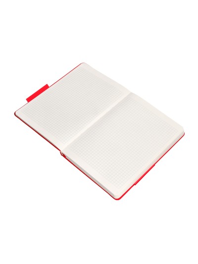 Cuaderno con gomilla antartik notes tapa dura a5 hojas cuadricula rojo 100 hojas 80 gr fsc
