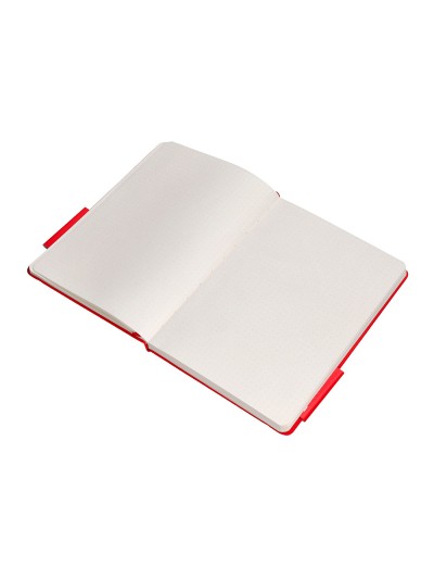 Cuaderno con gomilla antartik notes tapa dura a5 hojas puntos rojo 100 hojas 80 gr fsc