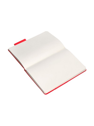 Cuaderno con gomilla antartik notes tapa dura a5 hojas lisas rojo 100 hojas 80 gr fsc