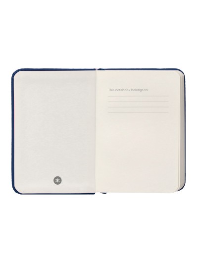 Cuaderno con gomilla antartik notes tapa dura a7 hojas lisas azul marino 80 hojas 80 gr fsc