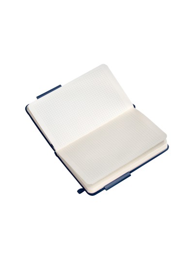 Cuaderno con gomilla antartik notes tapa dura a6 hojas cuadricula azul marino 100 hojas 80 gr fsc