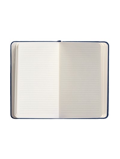 Cuaderno con gomilla antartik notes tapa dura a6 hojas rayas azul marino 100 hojas 80 gr fsc