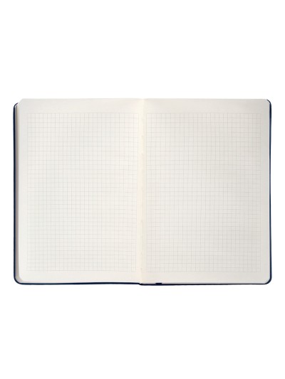 Cuaderno con gomilla antartik notes tapa dura a5 hojas cuadricula azul marino 100 hojas 80 gr fsc