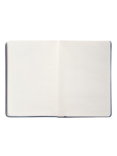 Cuaderno con gomilla antartik notes tapa dura a5 hojas rayas azul marino 100 hojas 80 gr fsc