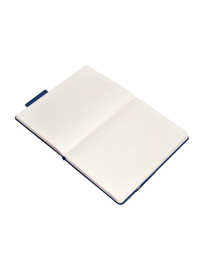 Cuaderno con gomilla antartik notes tapa dura a5 hojas rayas azul marino 100 hojas 80 gr fsc