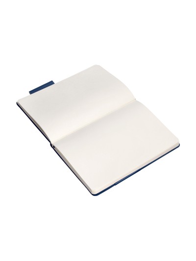 Cuaderno con gomilla antartik notes tapa dura a5 hojas lisas azul marino 100 hojas 80 gr fsc