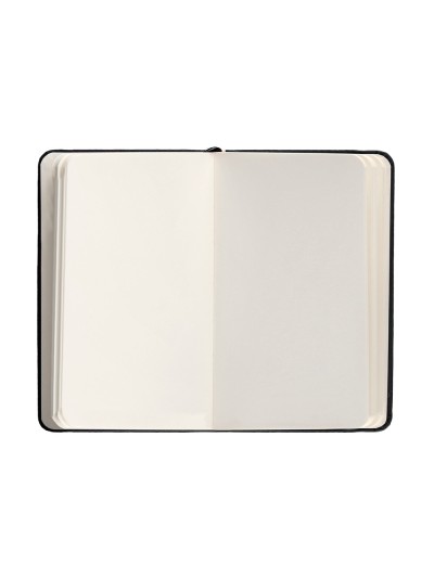 Cuaderno con gomilla antartik notes tapa dura a6 hojas lisas negro 100 hojas 80 gr fsc