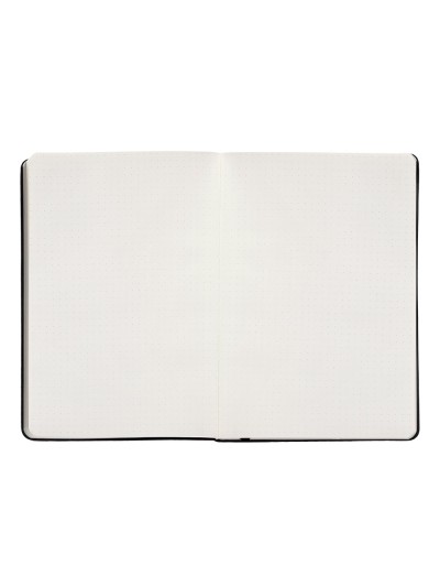 Cuaderno con gomilla antartik notes tapa dura a5 hojas puntos negro 100 hojas 80 gr fsc