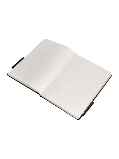 Cuaderno con gomilla antartik notes tapa dura a5 hojas puntos negro 100 hojas 80 gr fsc