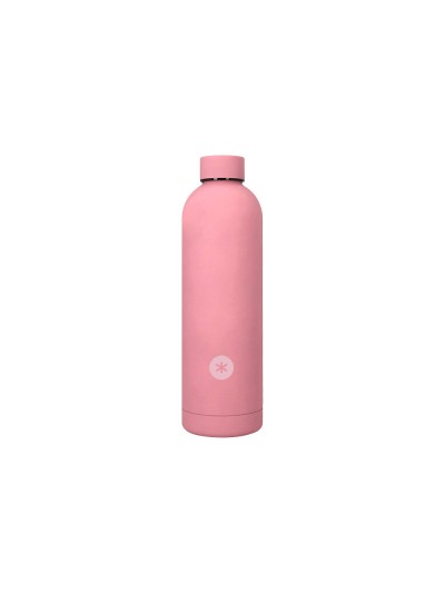 Botella portaliquidos antartik isotermica acero inoxidable libre de bpa color rosa 750 ml