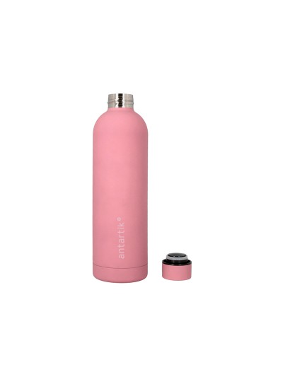 Botella portaliquidos antartik isotermica acero inoxidable libre de bpa color rosa 750 ml