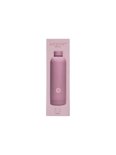 Botella portaliquidos antartik isotermica acero inoxidable libre de bpa color rosa 750 ml