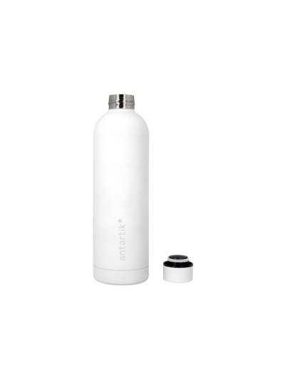 Botella portaliquidos antartik isotermica acero inoxidable libre de bpa color blanco 750 ml