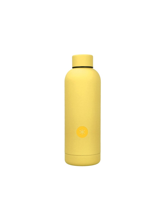 Botella portaliquidos antartik isotermica acero inoxidable libre de bpa color amarillo 500 ml Botella portaliquidos antartik isotermica acero inoxidable libre de bpa color amarillo 500 ml