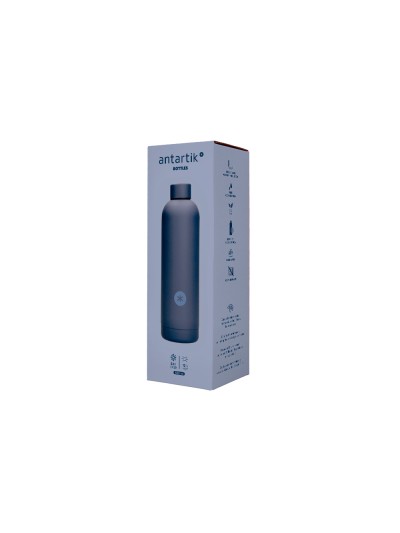 Botella portaliquidos antartik isotermica acero inoxidable libre de bpa color azul 500 ml
