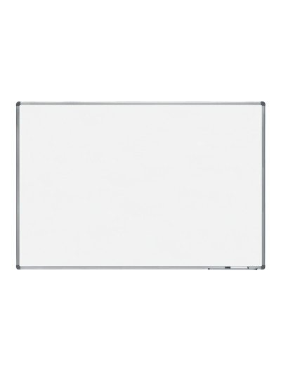 Pizarra blanca rocada lacada magnetica marco aluminio con cantoneras 100x150 cm