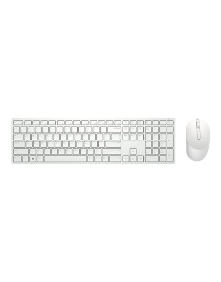 Kit teclado + mouse raton dell pro km5221w wireless inalambrico blanco
