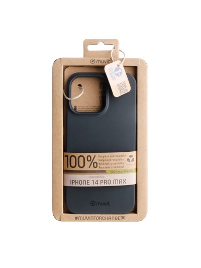 Funda muvit recycletek para apple iphone 14 pro max negra