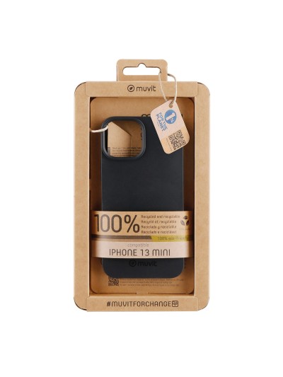 Funda muvit recycletek para apple iphone 13 mini negra