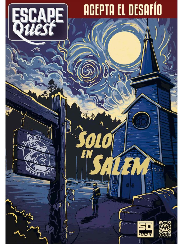 Juego de mesa escape quest 3: solo en salem formato libro pegi 12 Juego de mesa escape quest 3: solo en salem formato libro pegi 12