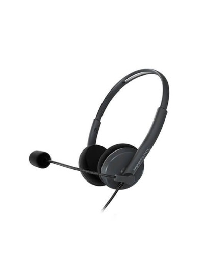 Auriculares micro energy sistem office 2 anthracite supraural - 30mm - cable 150cm - jack 3.5mm - antipop - 20hz