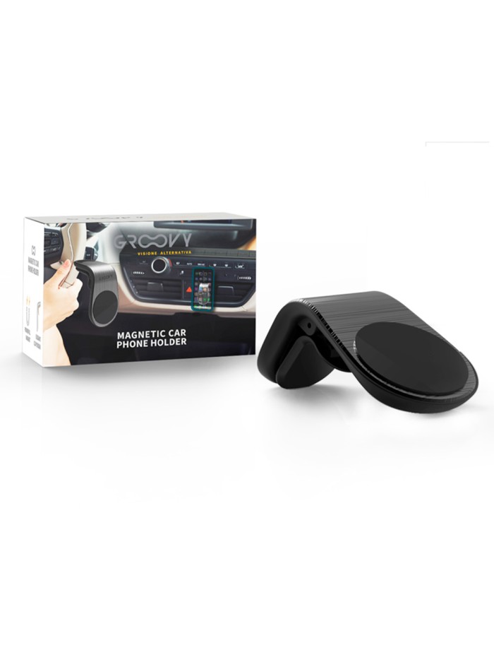 Soporte para movil groovy coche universal magnetico color gris oscuro Soporte para movil groovy coche universal magnetico color gris oscuro