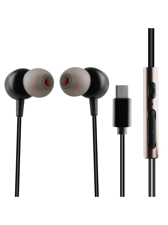Auriculares muvit m1c usb tipo c negro Auriculares muvit m1c usb tipo c negro