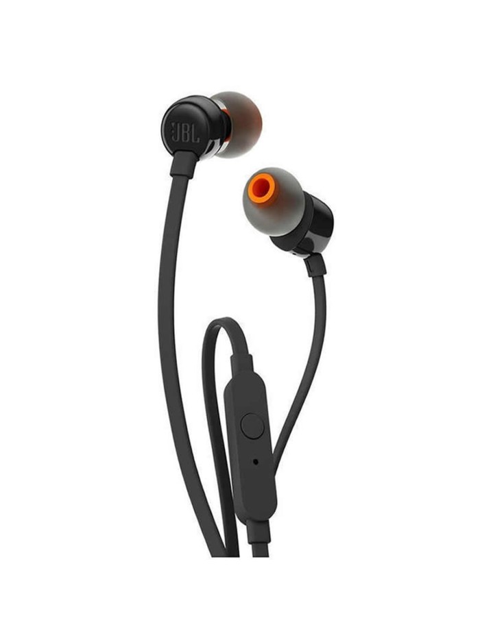 Auriculares intrauditivos jbl t110 black - pure bass - drivers 9mm - cable plano - manos libres Auriculares intrauditivos jbl t110 black - pure bass - drivers 9mm - cable plano - manos libres