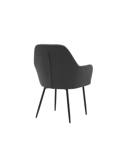 Silla q-connect confidente siemione base metalica alt max 820 anc 570 prof 580 color gris oscuro