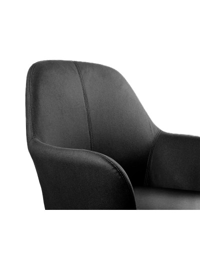 Silla q-connect confidente siemione base metalica alt max 820 anc 570 prof 580 color gris oscuro
