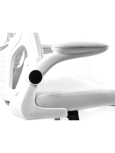 Silla q-connect oficina alba malla base metalica alt max 1110 anc 610 prof 580 ruedas premium color blanco