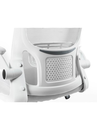 Silla q-connect oficina alba malla base metalica alt max 1110 anc 610 prof 580 ruedas premium color blanco