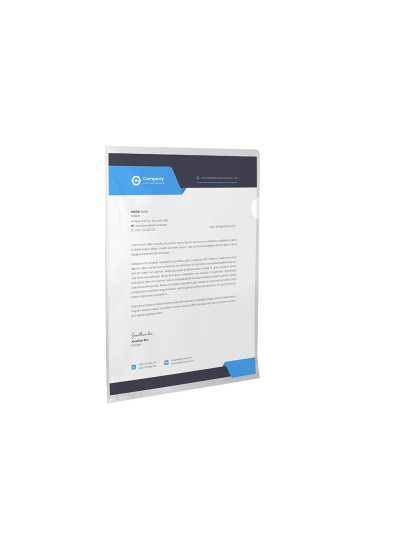 Carpeta q-connect dossier uñero plastico folio transparente 110 micras