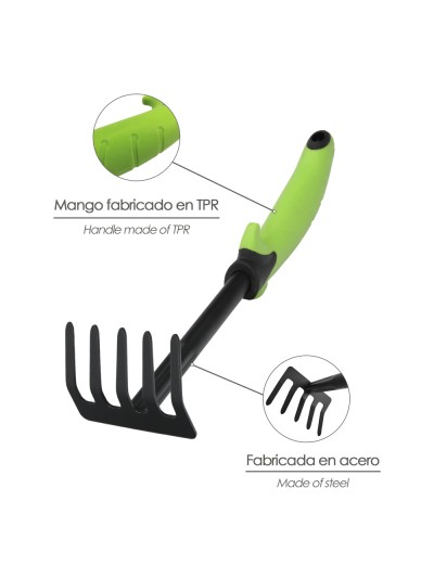 Rastrillo Jardin 1 Mano Mango TPR