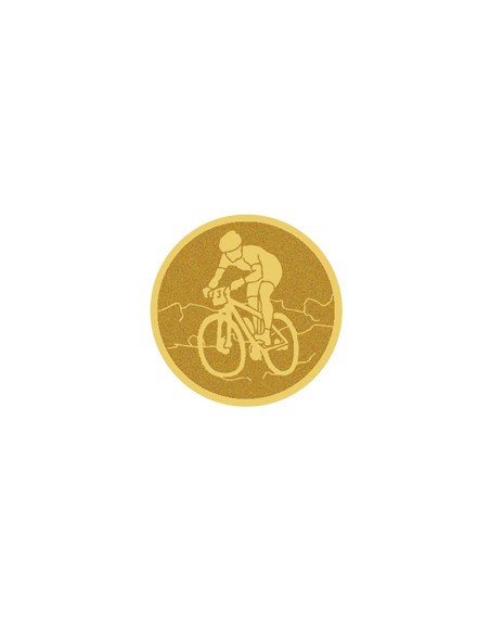 25/26 DISCO DORADO AUTOADHESIVA CICLISMO Ø 2,5 CM