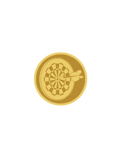 25/26 DISCO DORADO AUTOADHESIVA DARDOS Ø 2,5 CM