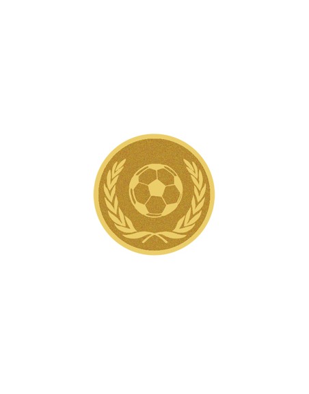 25/26 DISCO DORADO AUTOADHESIVA FUTBOL Ø 2,5 CM