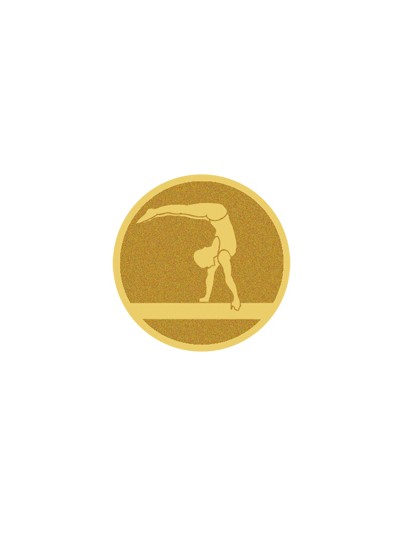 25/26 DISCO DORADO AUTOADHESIVA GIMNASIA Ø 2,5 CM
