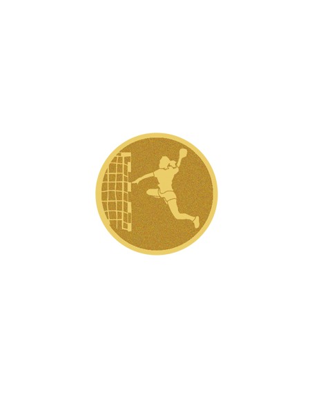 25/26 DISCO DORADO AUTOADHESIVA BALONMANO Ø 2,5 CM