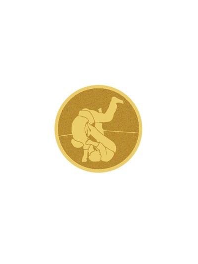 25/26 DISCO DORADO AUTOADHESIVA JUDO Ø 2,5 CM